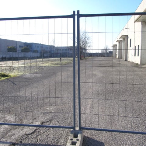 Allarme perimetrale su recinzioni temporanee